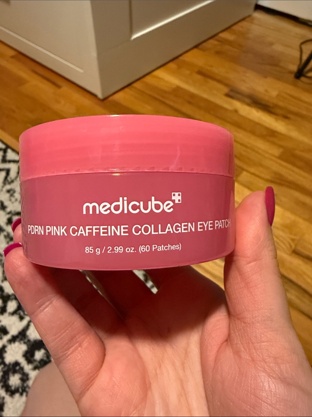 PDRN Pink Caffeine Collagen Eye Patch - Pink